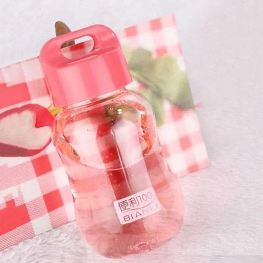 180ML Plastic Colorful Water Bottle Portable