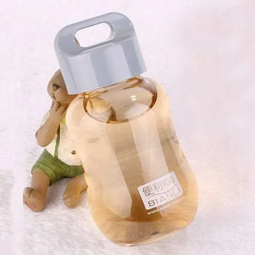 180ML Plastic Colorful Water Bottle Portable