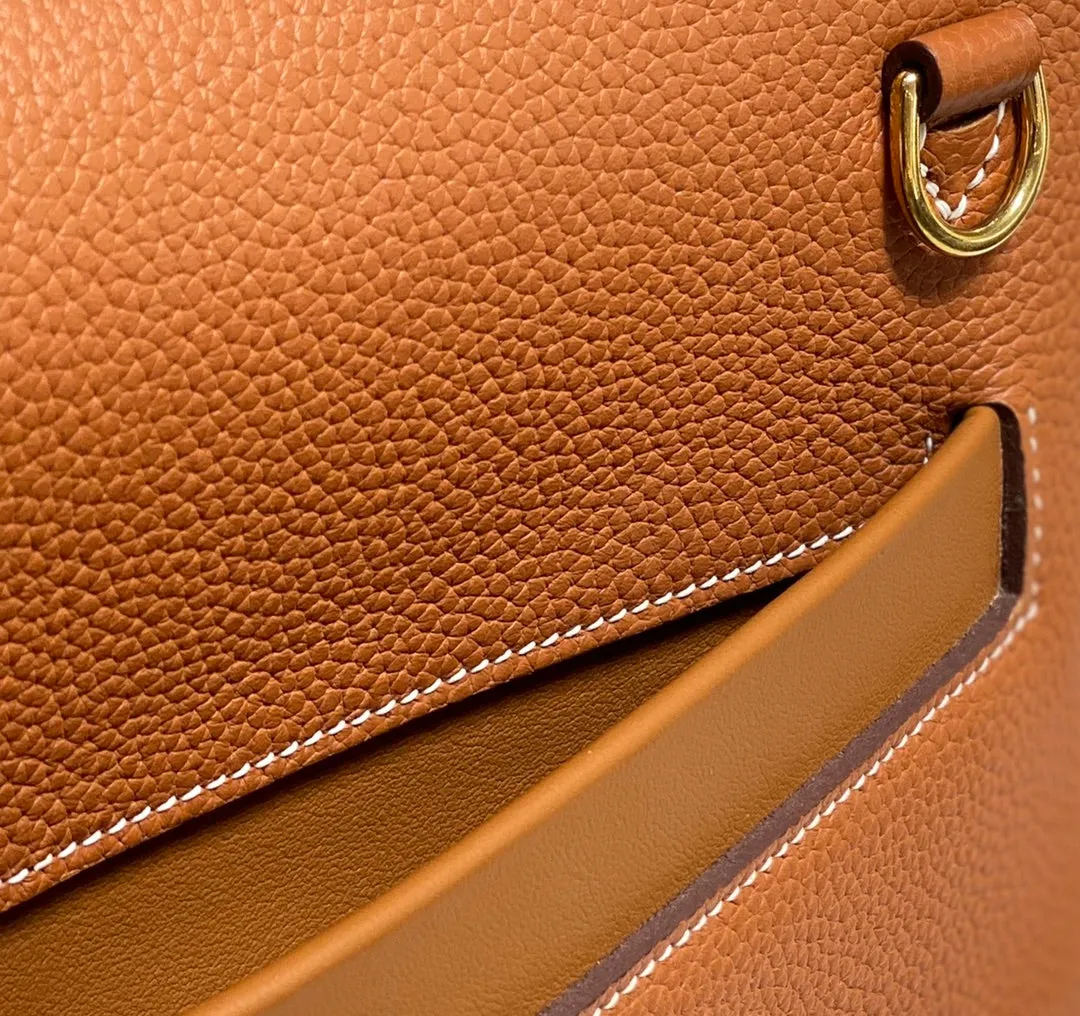 2024 29cm KELLY handmade handbag shoulder bag QWE1128 brown