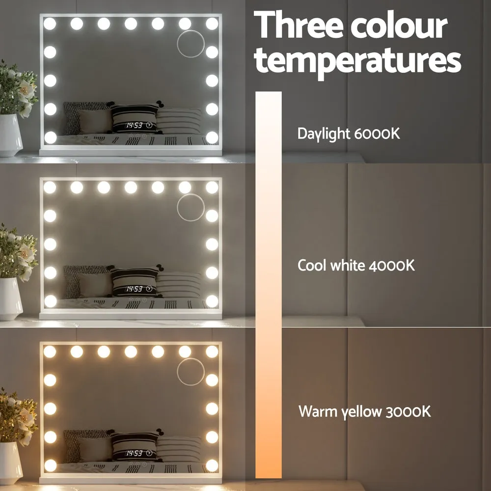 Adjustable LED Vanity Makeup Mirror, 10x Magnification - Embellir