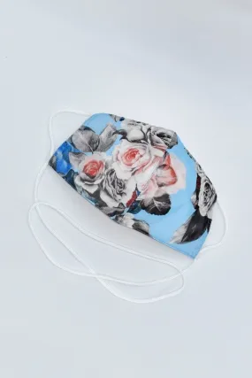 AK Dancewear A92RG Adult Face Mask in Rose Garden Mesh