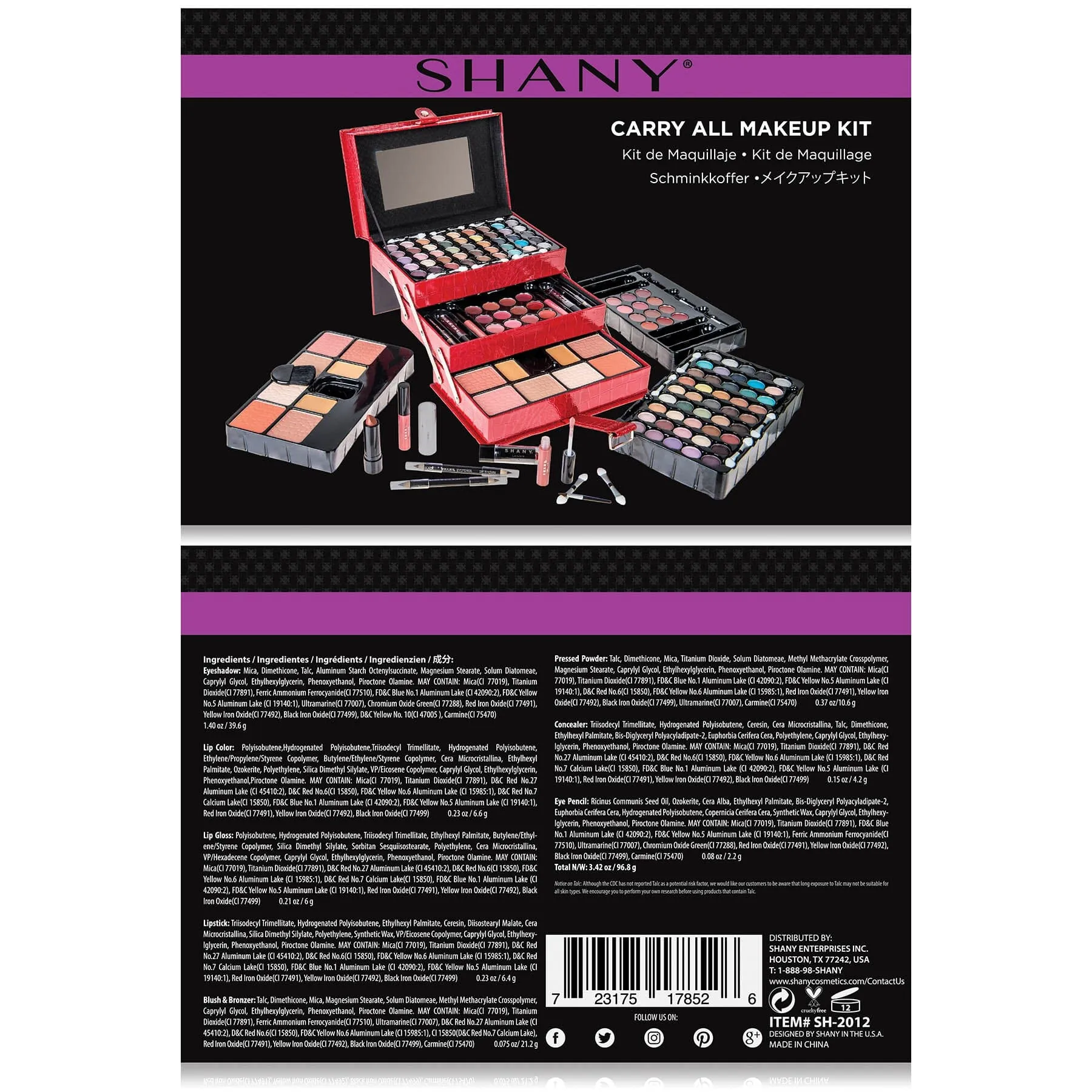 All In One Professional Makeup Kit with Makeup Storage