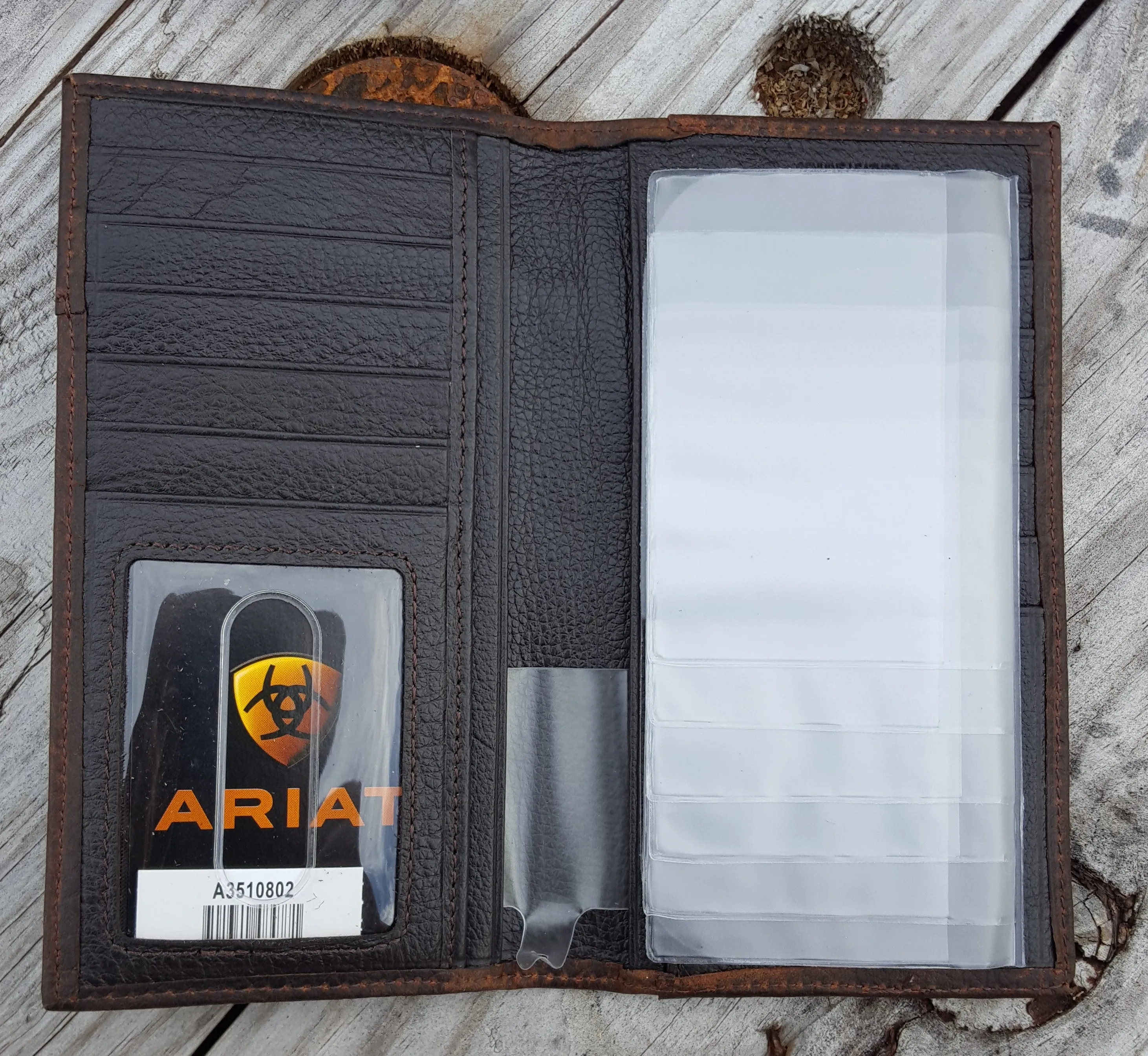Ariat Boot Stitch Brown Rodeo Wallet