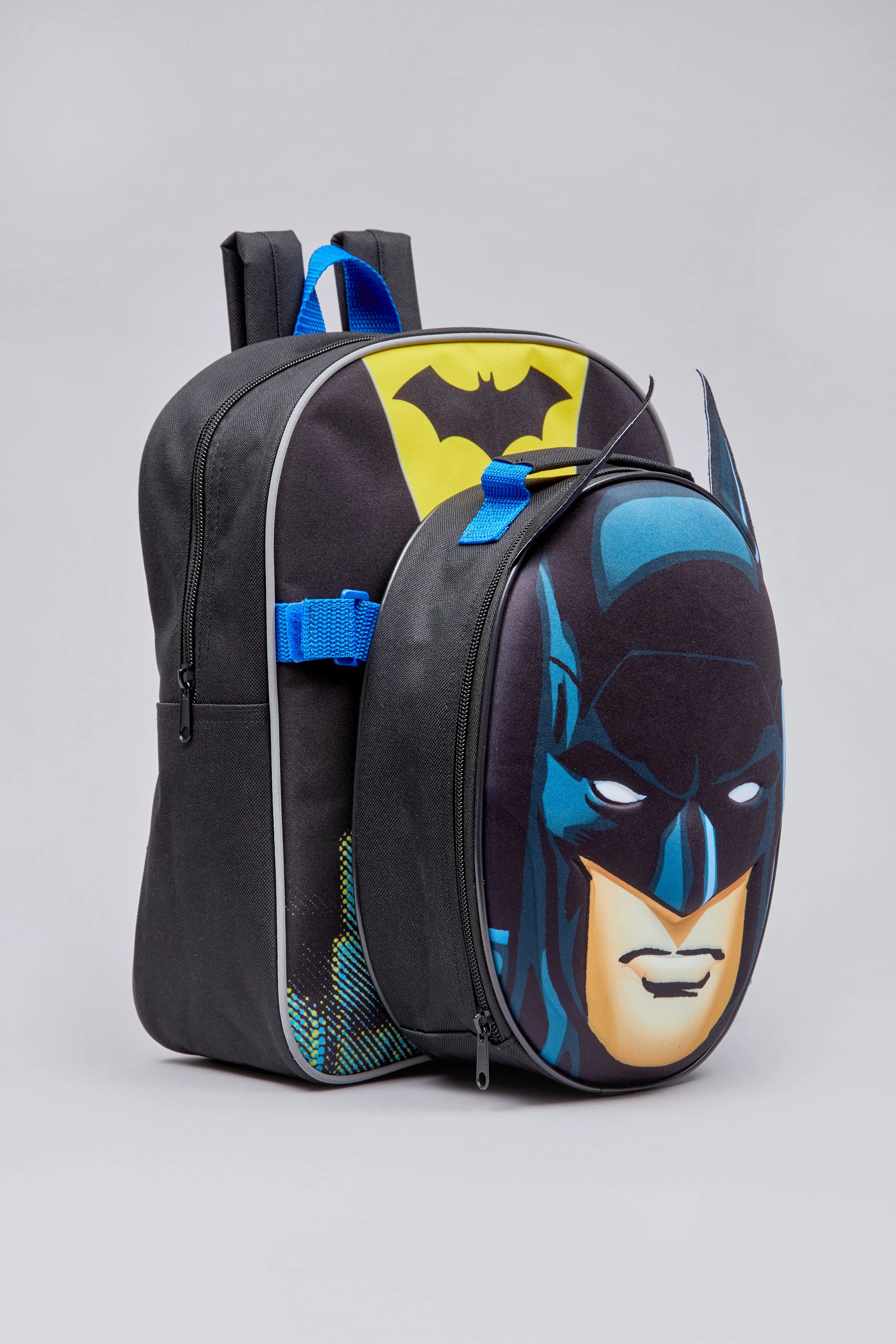BATMAN PRESTON DIAMOND BACKPACK WITH LUNCH BAG AND WATER BOTTLE SET