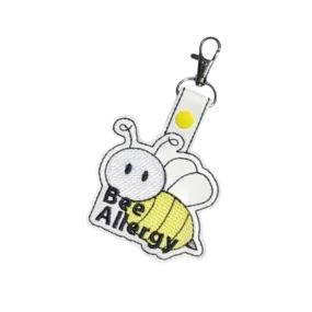 Bee Allergy Bag Tag