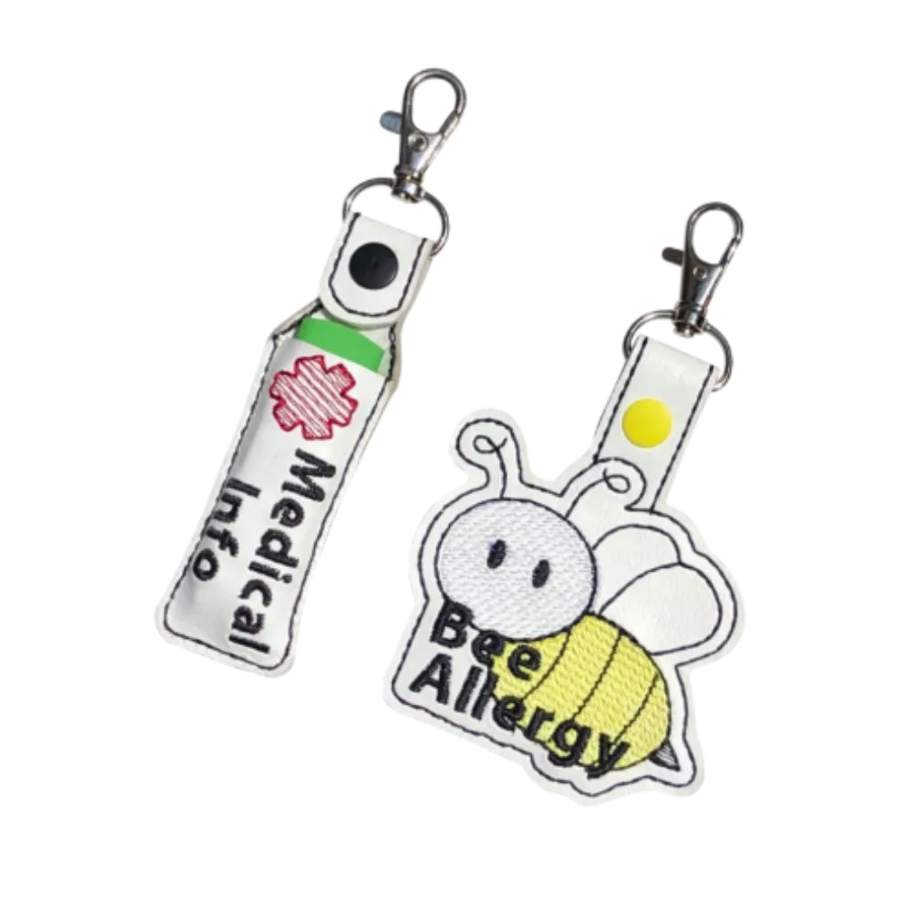 Bee Allergy Bag Tag