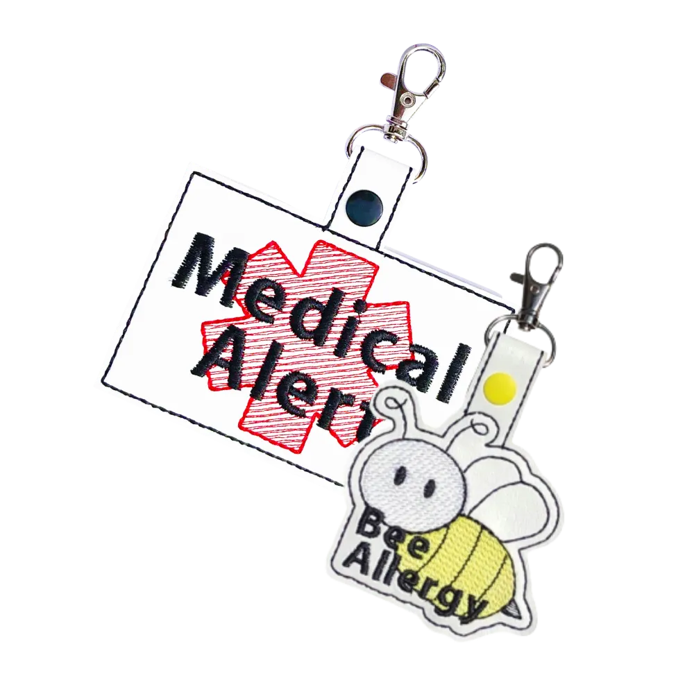 Bee Allergy Bag Tag