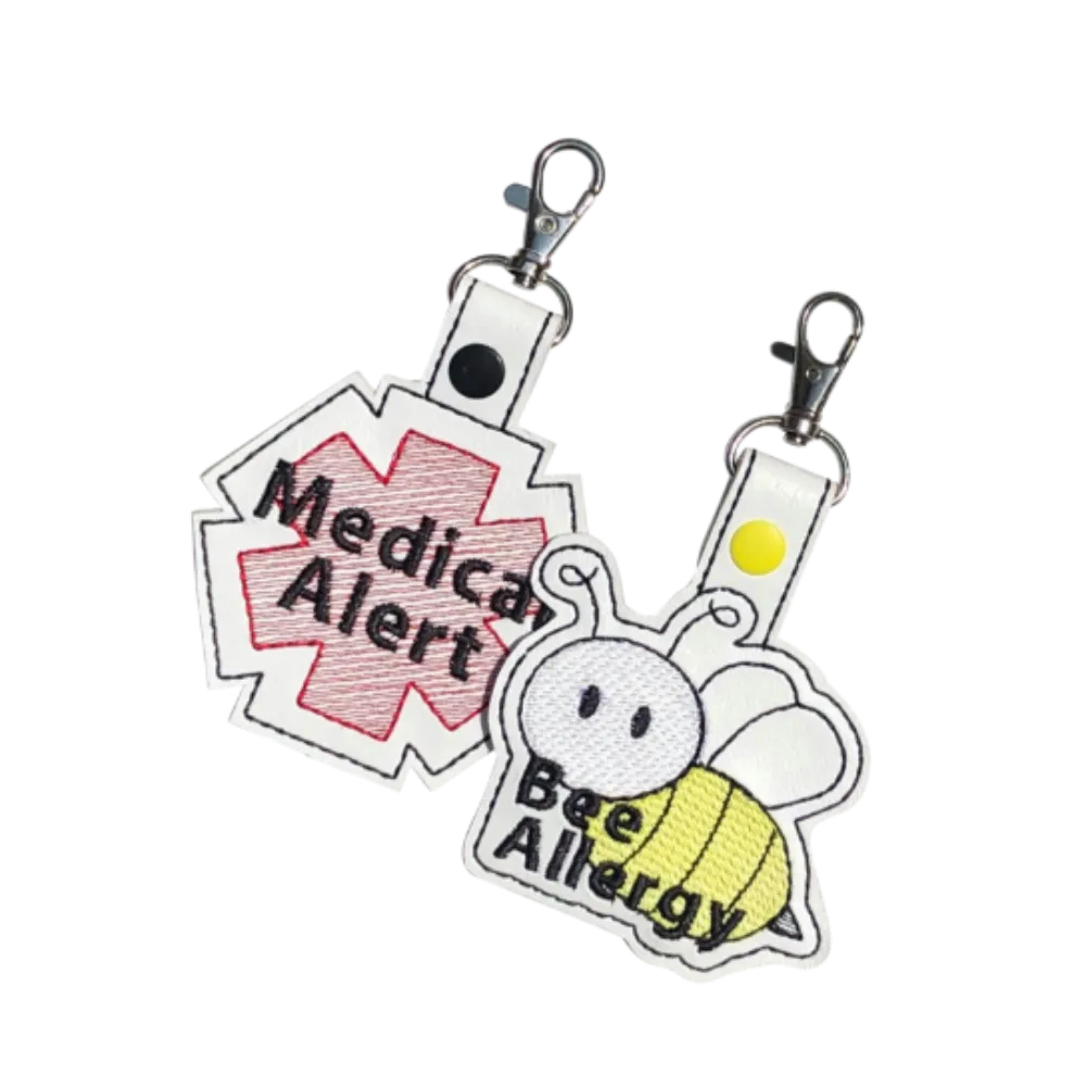 Bee Allergy Bag Tag