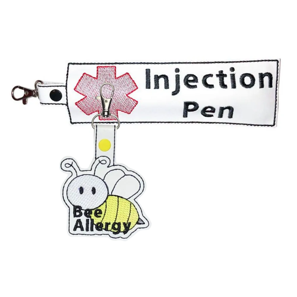Bee Allergy Bag Tag