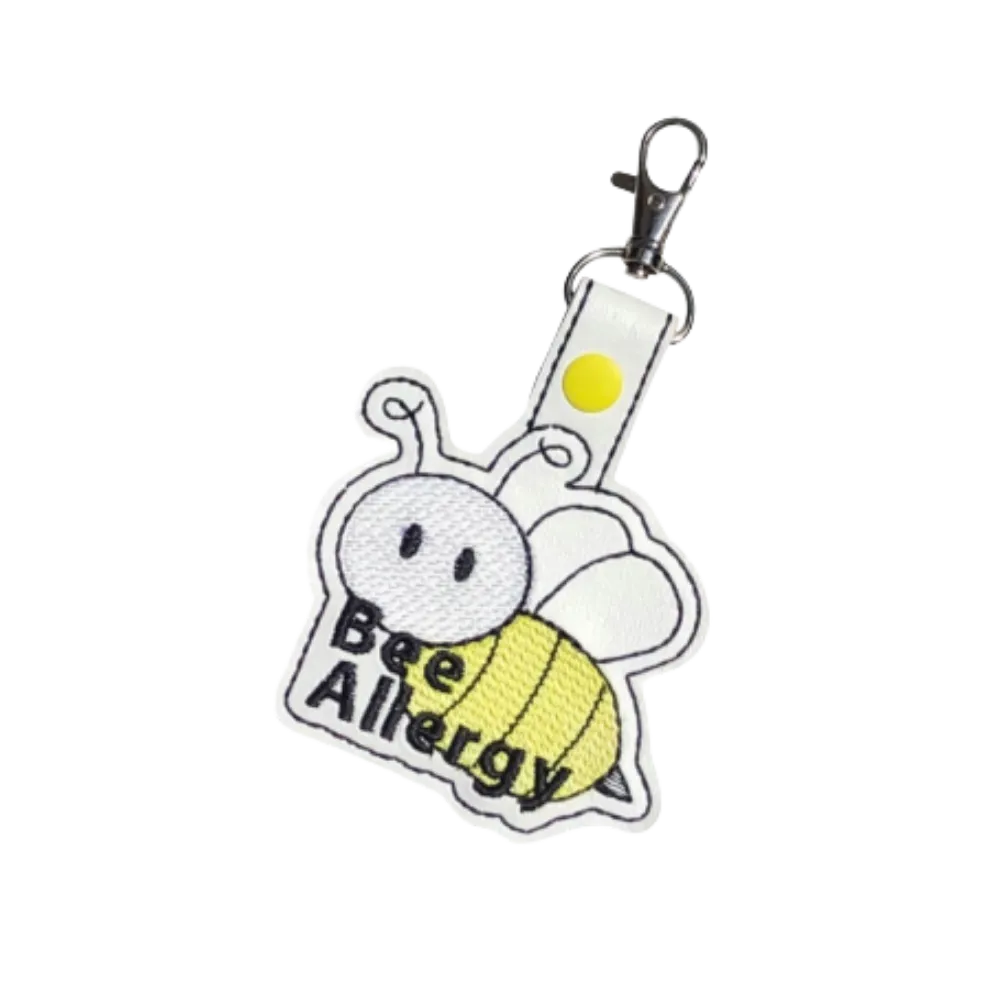Bee Allergy Bag Tag