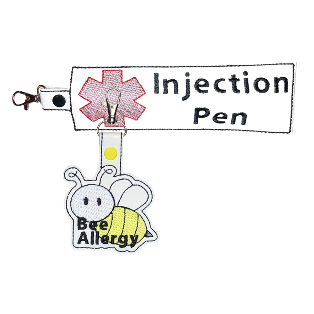 Bee Allergy Bag Tag