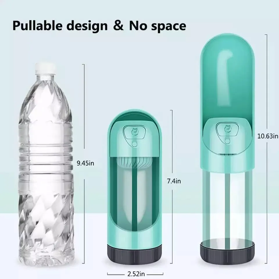 Best High Quality 2 in 1 Portable Water Bottle for Dogs Drinking Travel Outdoor Water Bottle