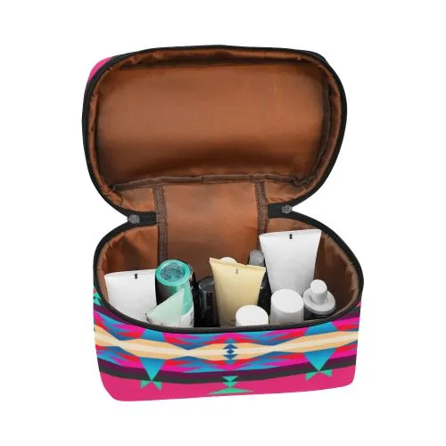 Between the Mountains Sunset Sky Cosmetic Bag/Large