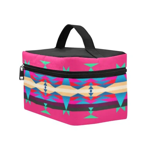 Between the Mountains Sunset Sky Cosmetic Bag/Large