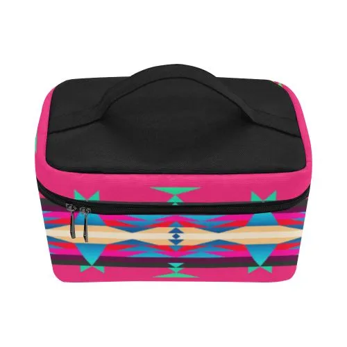 Between the Mountains Sunset Sky Cosmetic Bag/Large