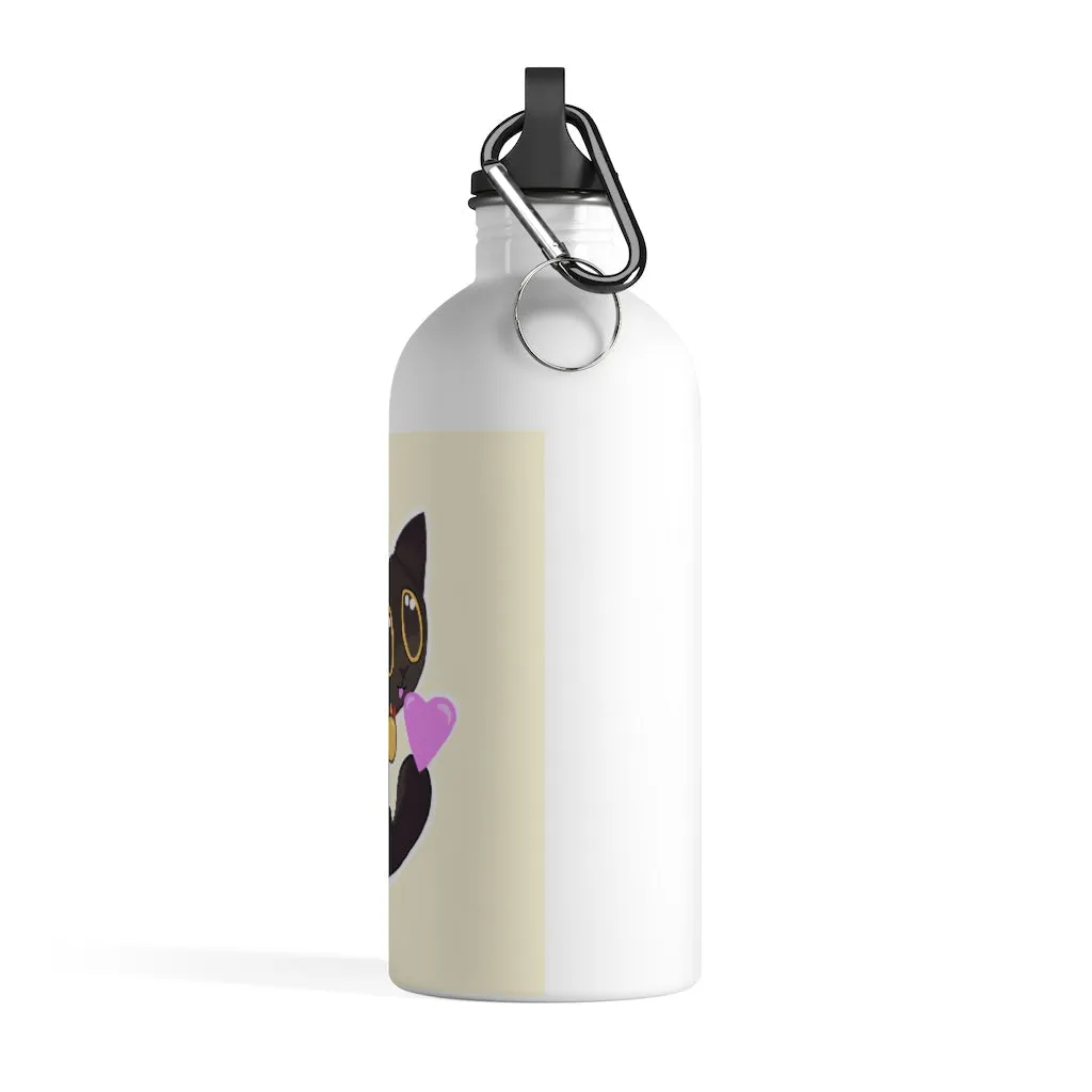 Black Kitty Stainless Steel Water Bottle