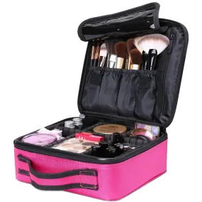BlushBees® Make up Bag / Cosmetic Storage Box with Adjustable Compartment