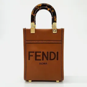 Brown Leather Mini Sunshine Bag