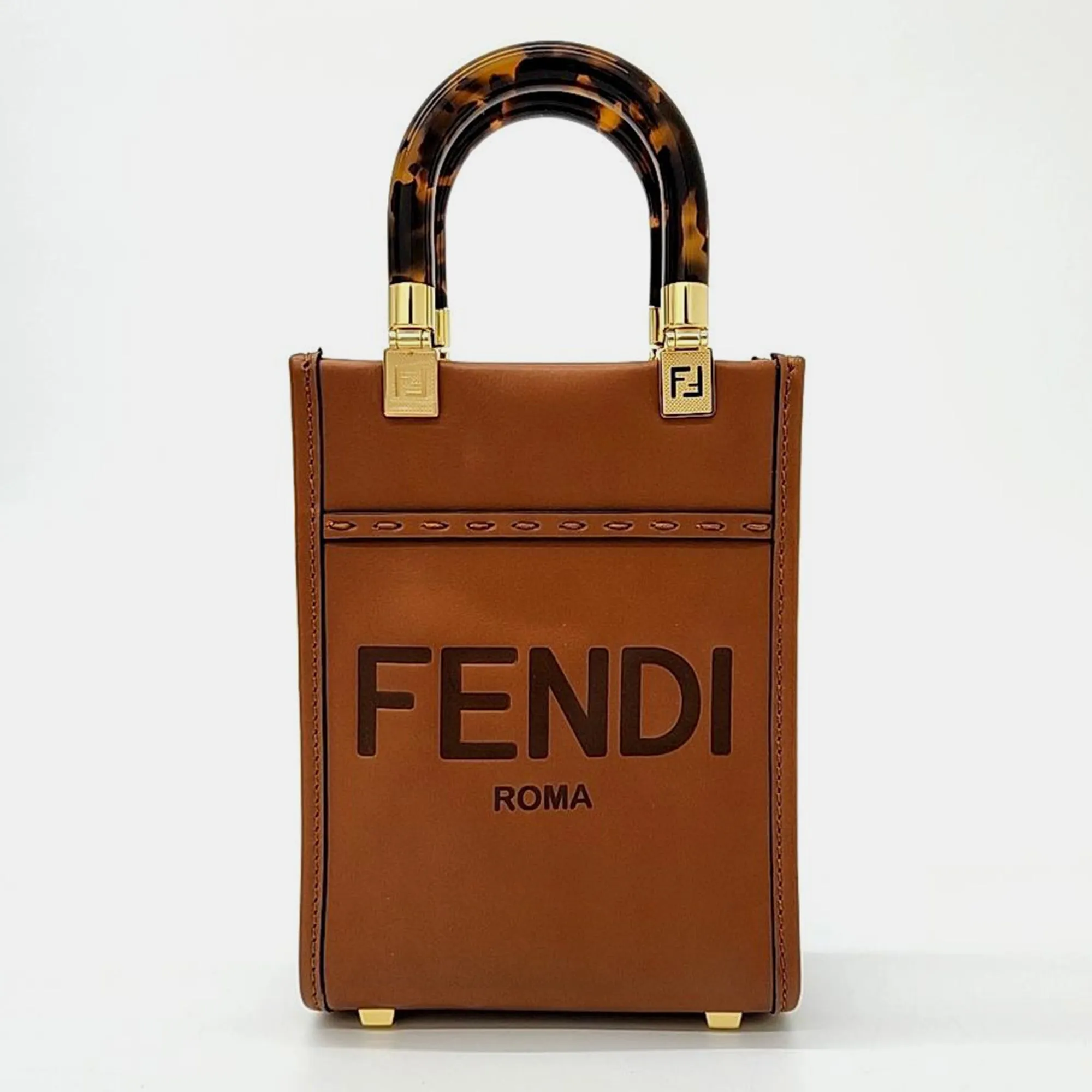 Brown Leather Mini Sunshine Bag