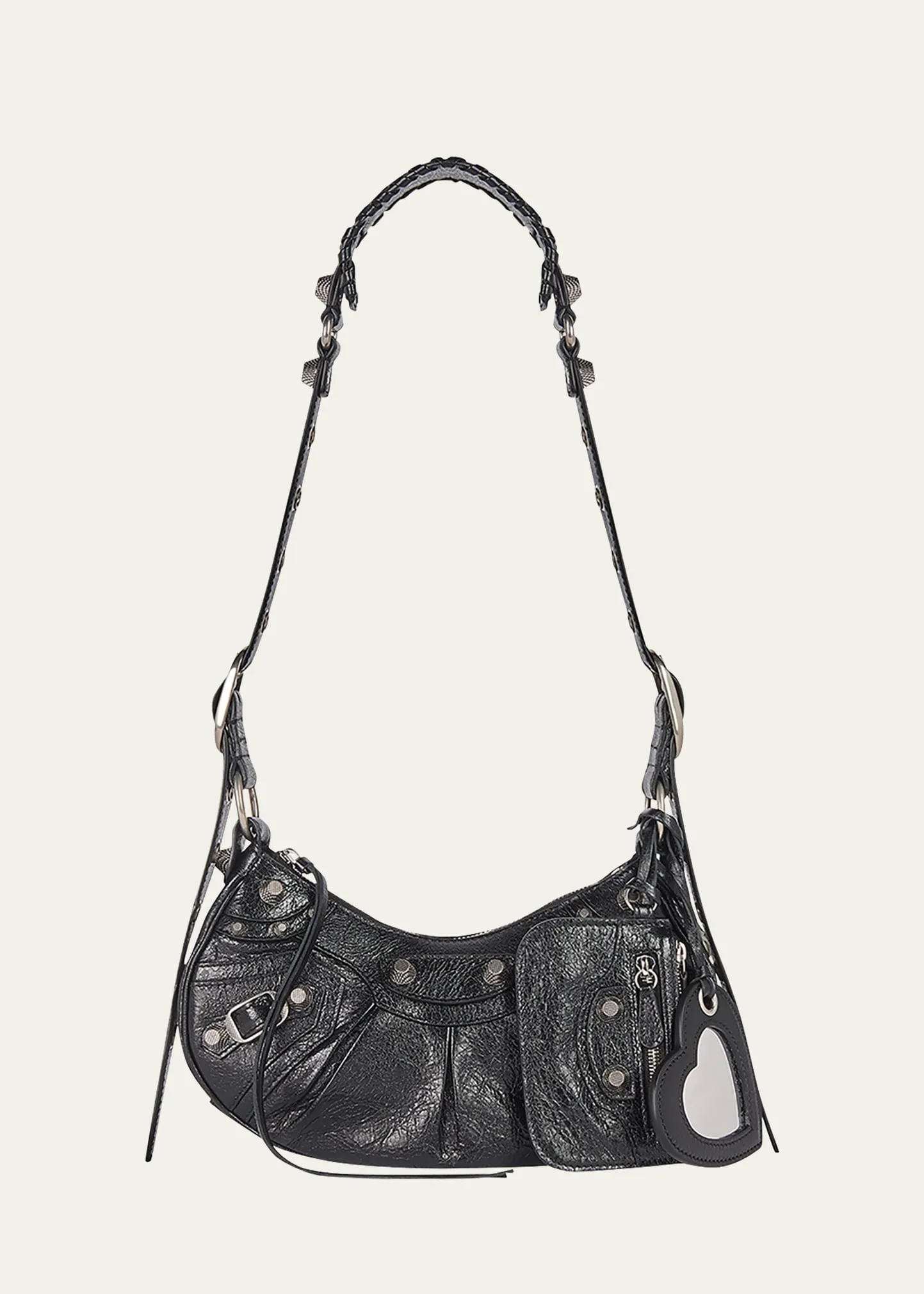 Cagole XS Studded Leather Shoulder Bag