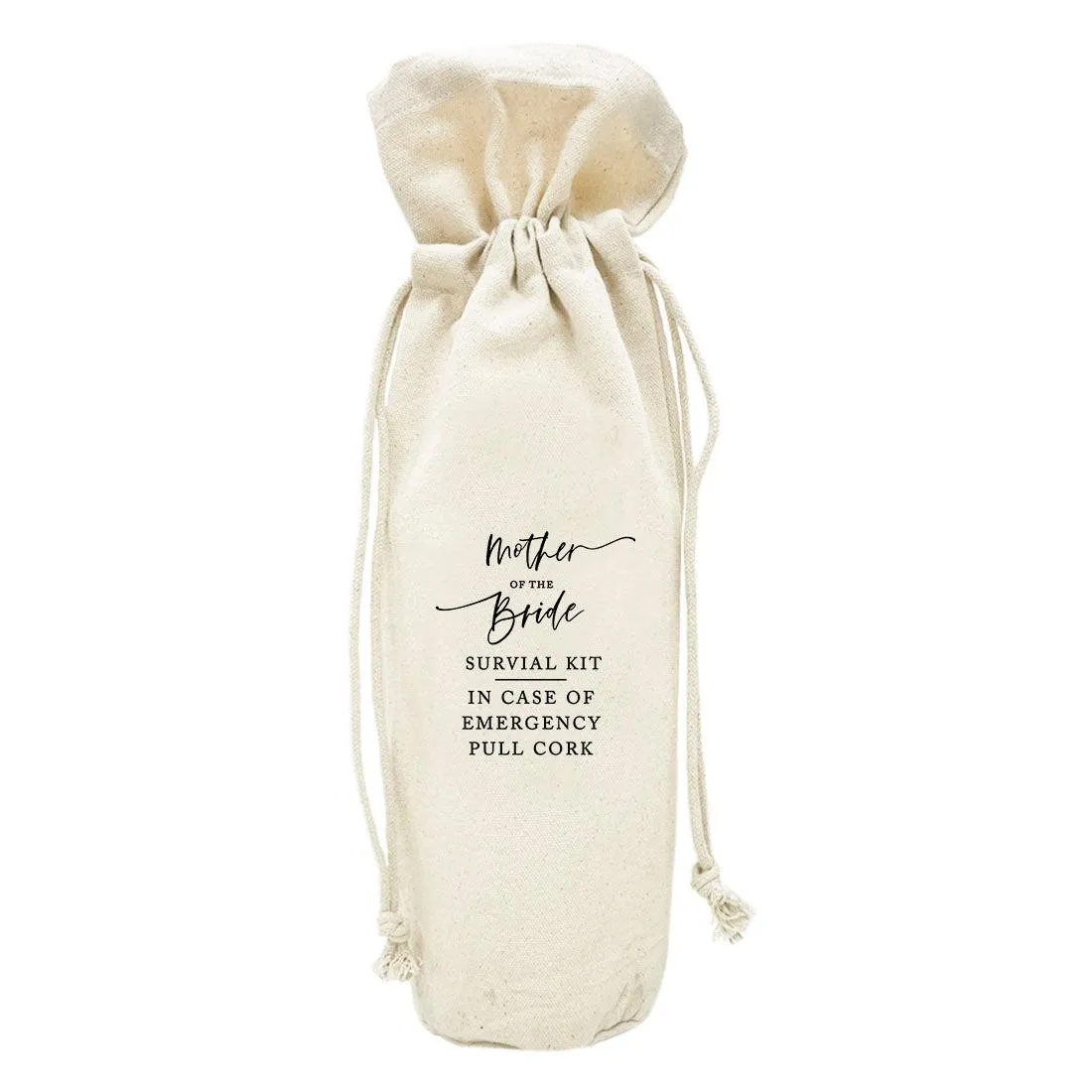 Canvas Wine Bag, Wine Bottle Cover, Wedding Canvas Wine Bag