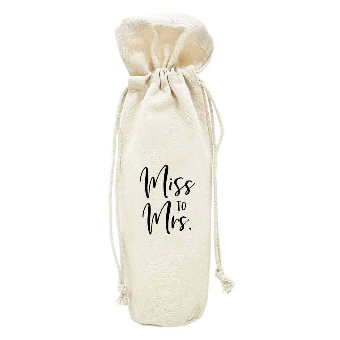 Canvas Wine Bag, Wine Bottle Cover, Wedding Canvas Wine Bag