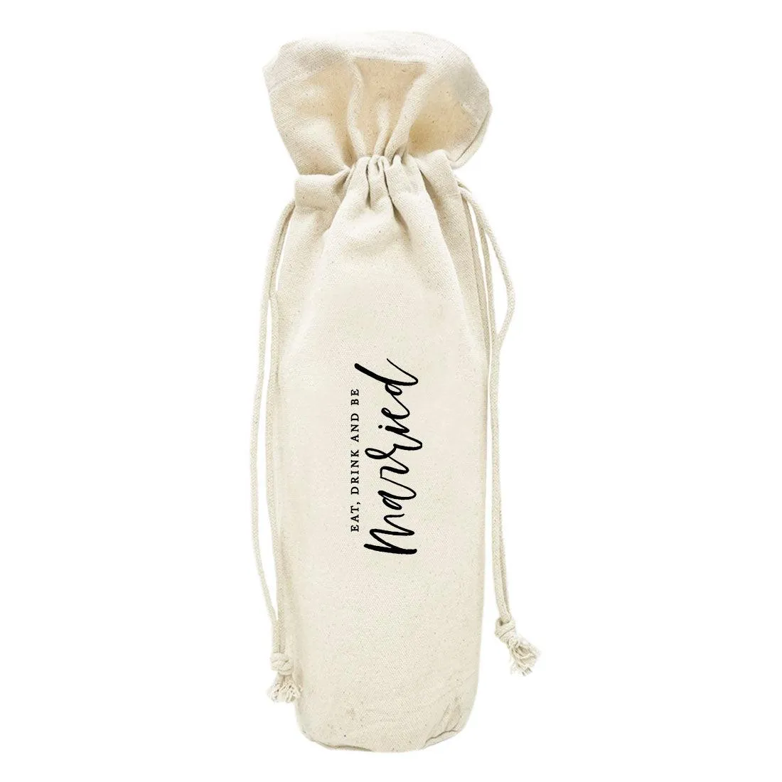 Canvas Wine Bag, Wine Bottle Cover, Wedding Canvas Wine Bag