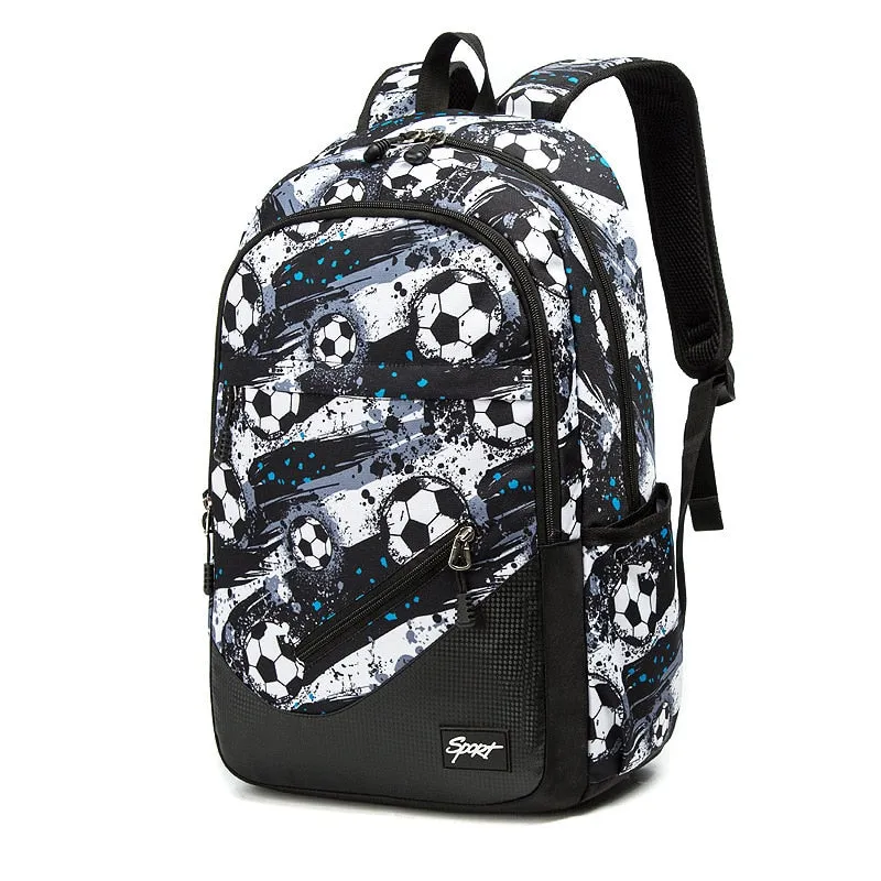 Children Printing School Backpack Large-Capacity Orthopedic Schoolbag For Boys Girls Laptop Backpacks Teenage Nylon School Bags
