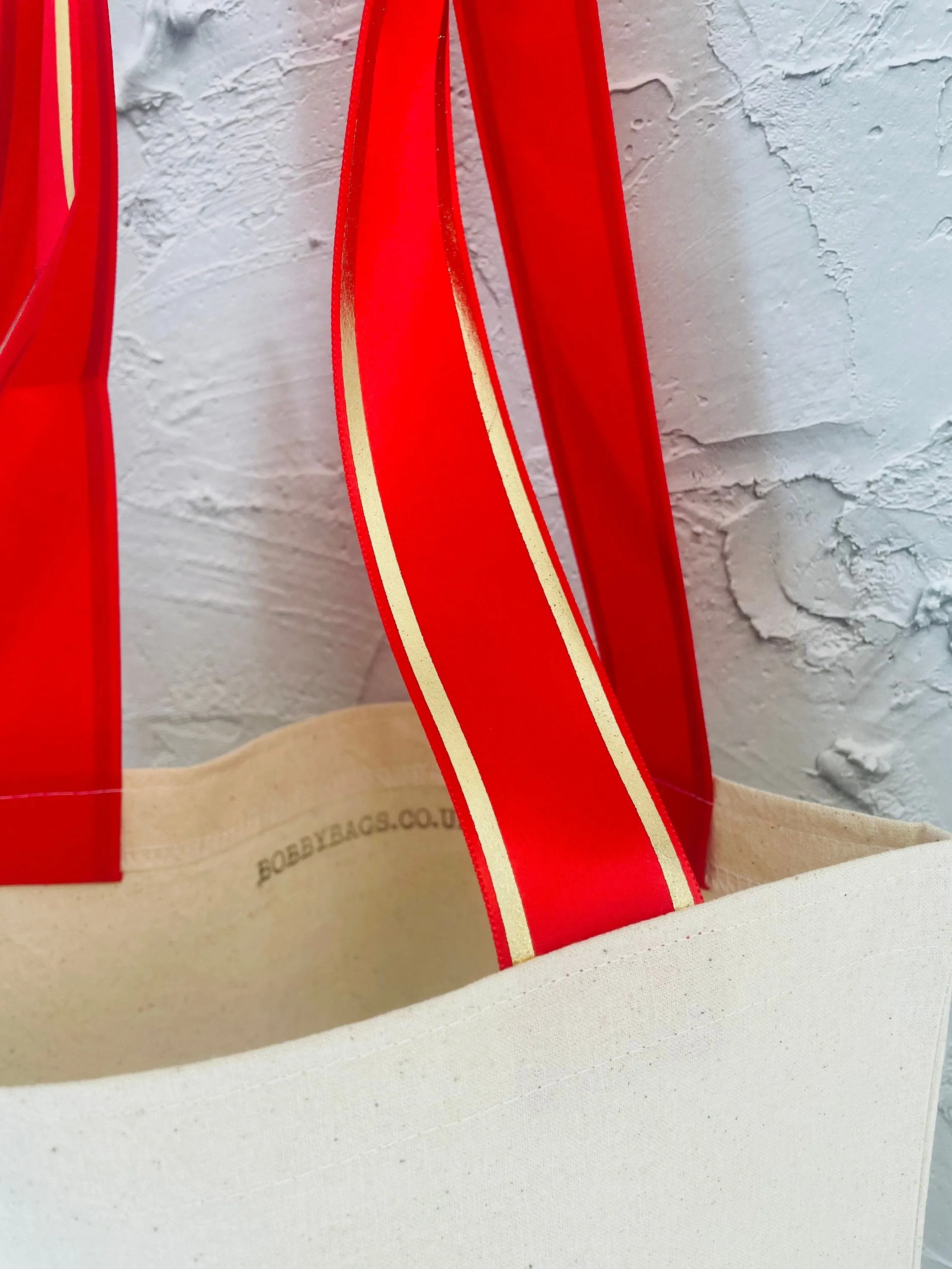 Christmas wreath tote bag