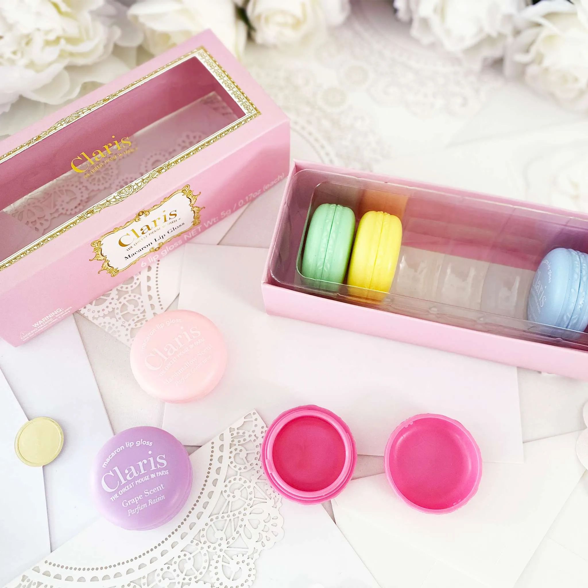 Claris Macaron Lip Gloss Set