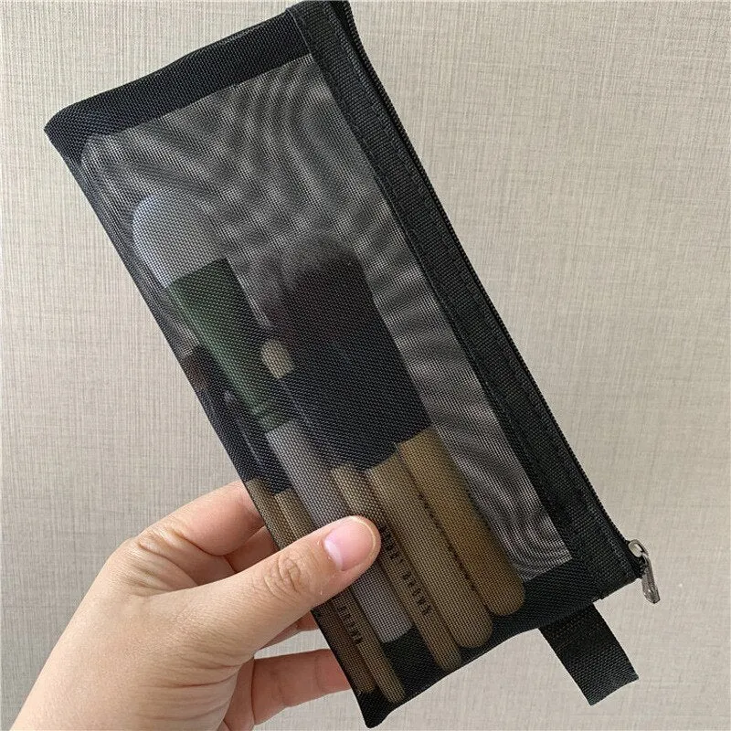 deanwangkt  Mini Mesh Cosmetic Bag Women Portable Lipstick Bag Makeup Bag One Set Makeup Pouch Toiletry Bag Necessarie Feminina Kosmetyczka