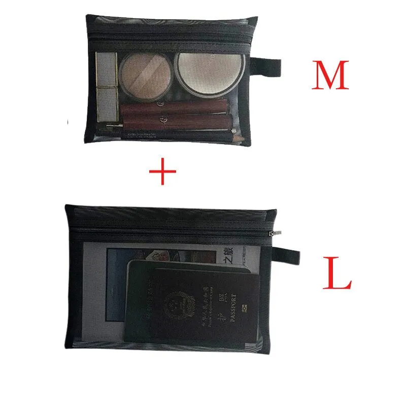 deanwangkt  Mini Mesh Cosmetic Bag Women Portable Lipstick Bag Makeup Bag One Set Makeup Pouch Toiletry Bag Necessarie Feminina Kosmetyczka