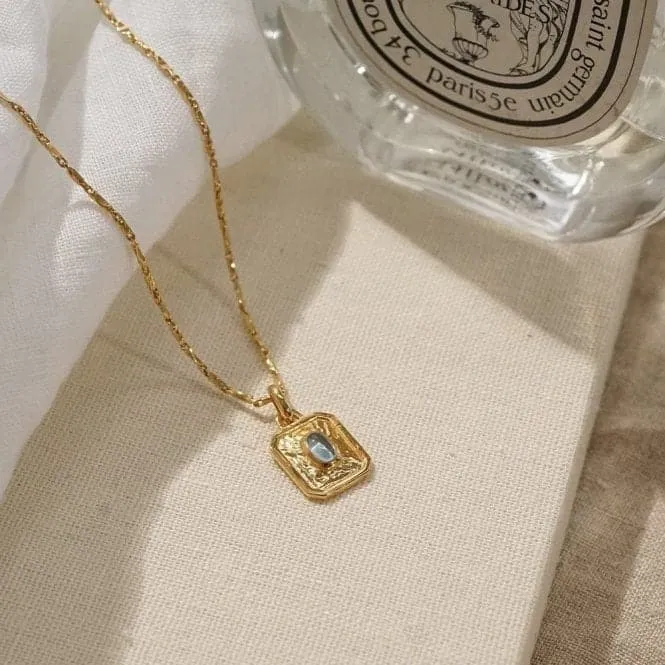 December Birthstone 18ct Gold Plated Necklace BS012_GP