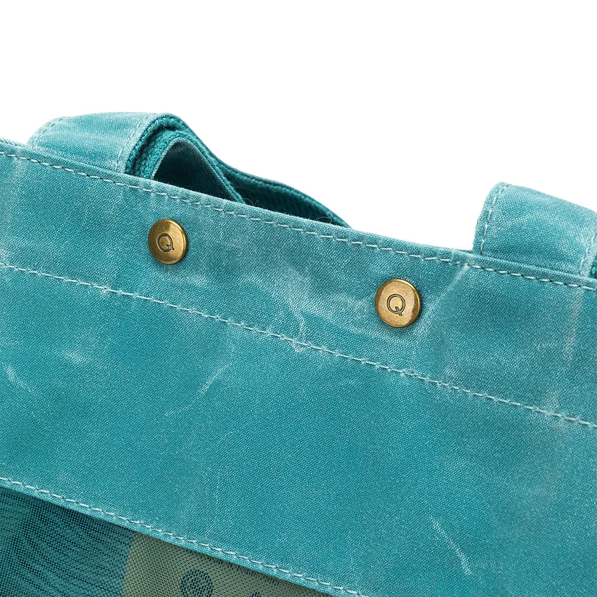 della Q Maker's Tall Mesh Tote - Teal