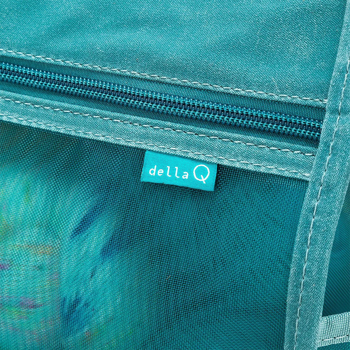 della Q Maker's Tall Mesh Tote - Teal