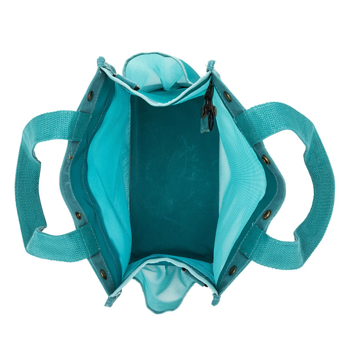 della Q Maker's Tall Mesh Tote - Teal