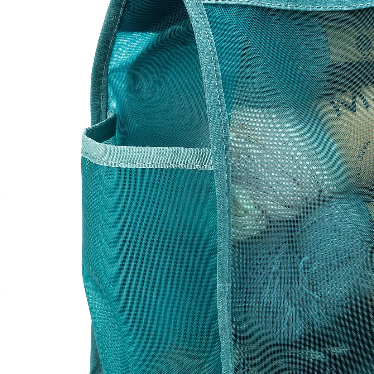 della Q Maker's Tall Mesh Tote - Teal