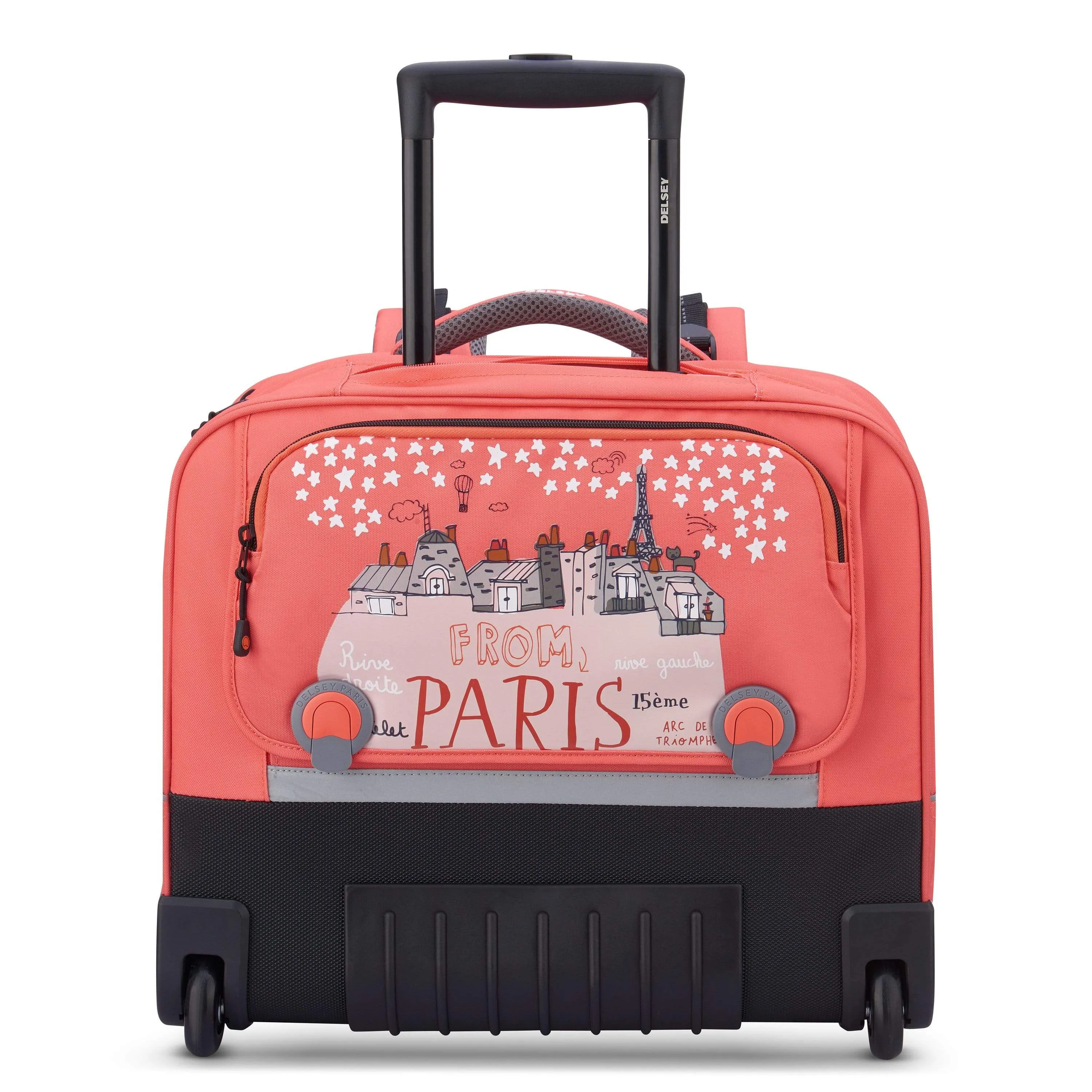 Delsey BTS 2021 Horizontal Wheeled School Bags Coral / Pink