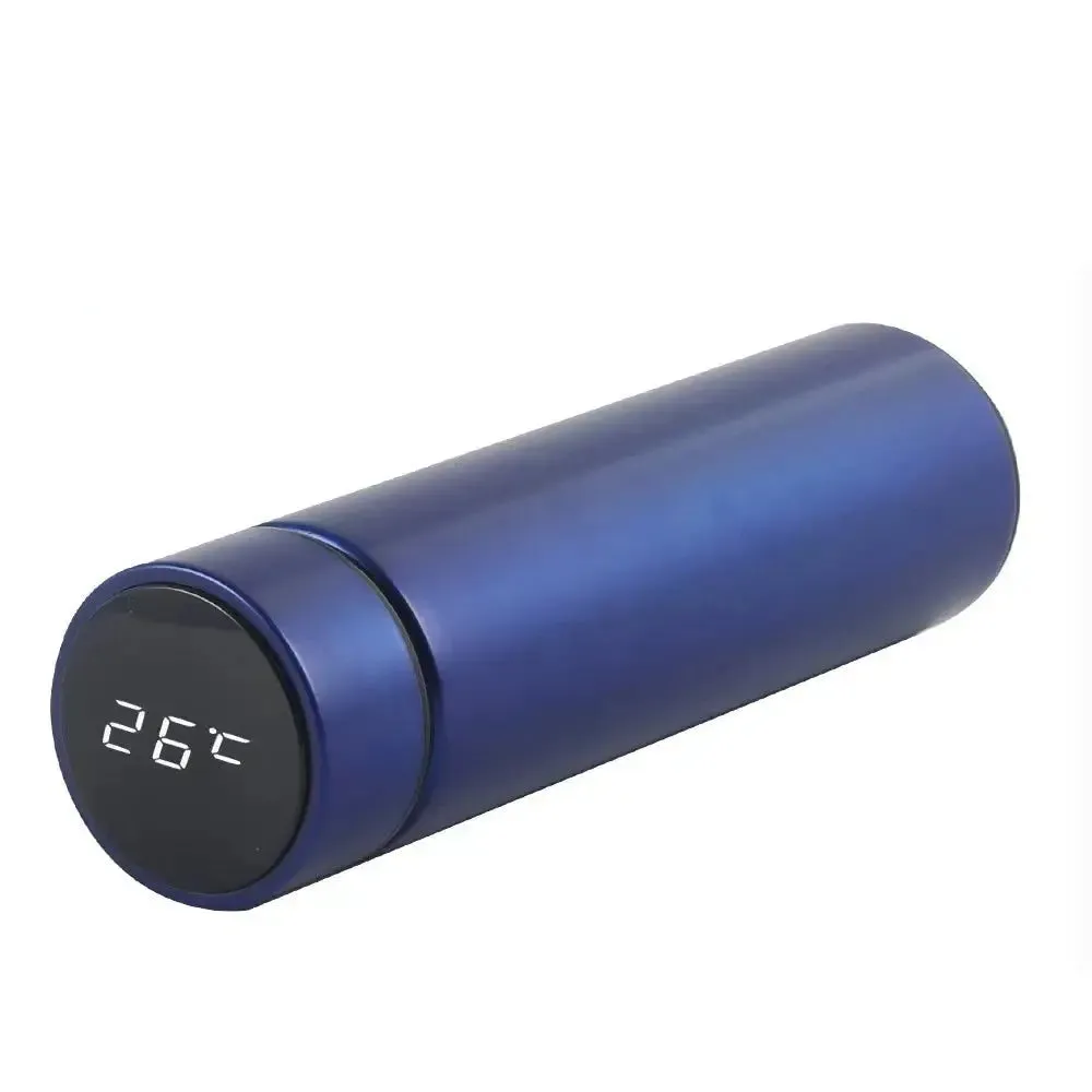 Digital Thermometer Bottle Stainless Steel Thermal Bottle with Digital Thermometer 500Ml Led Bilayer Flask Vacuum Insulated Bottle Portable Thermos Bottle