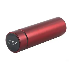 Digital Thermometer Bottle Stainless Steel Thermal Bottle with Digital Thermometer 500Ml Led Bilayer Flask Vacuum Insulated Bottle Portable Thermos Bottle