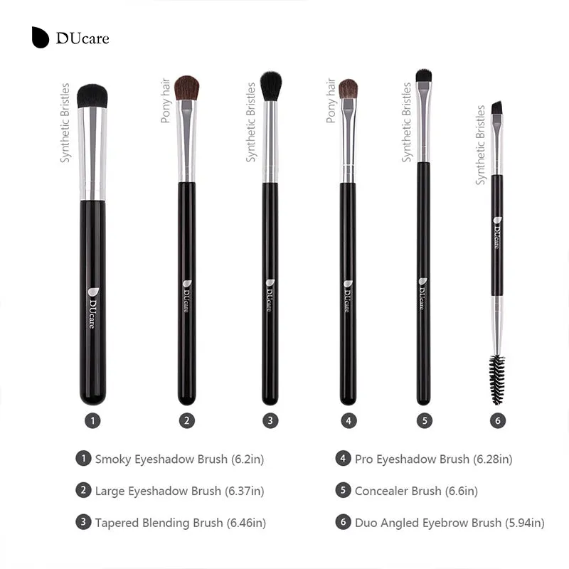 DUcare PREMIUM Makeup Brushes 6 PCS