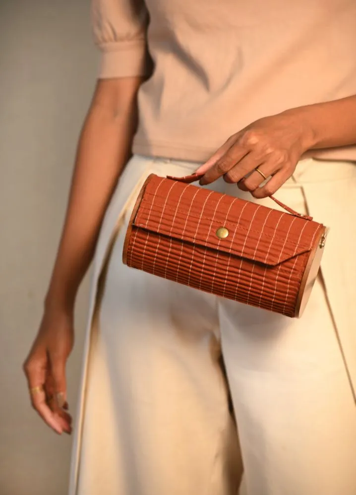Earthen Hue Round Clutch