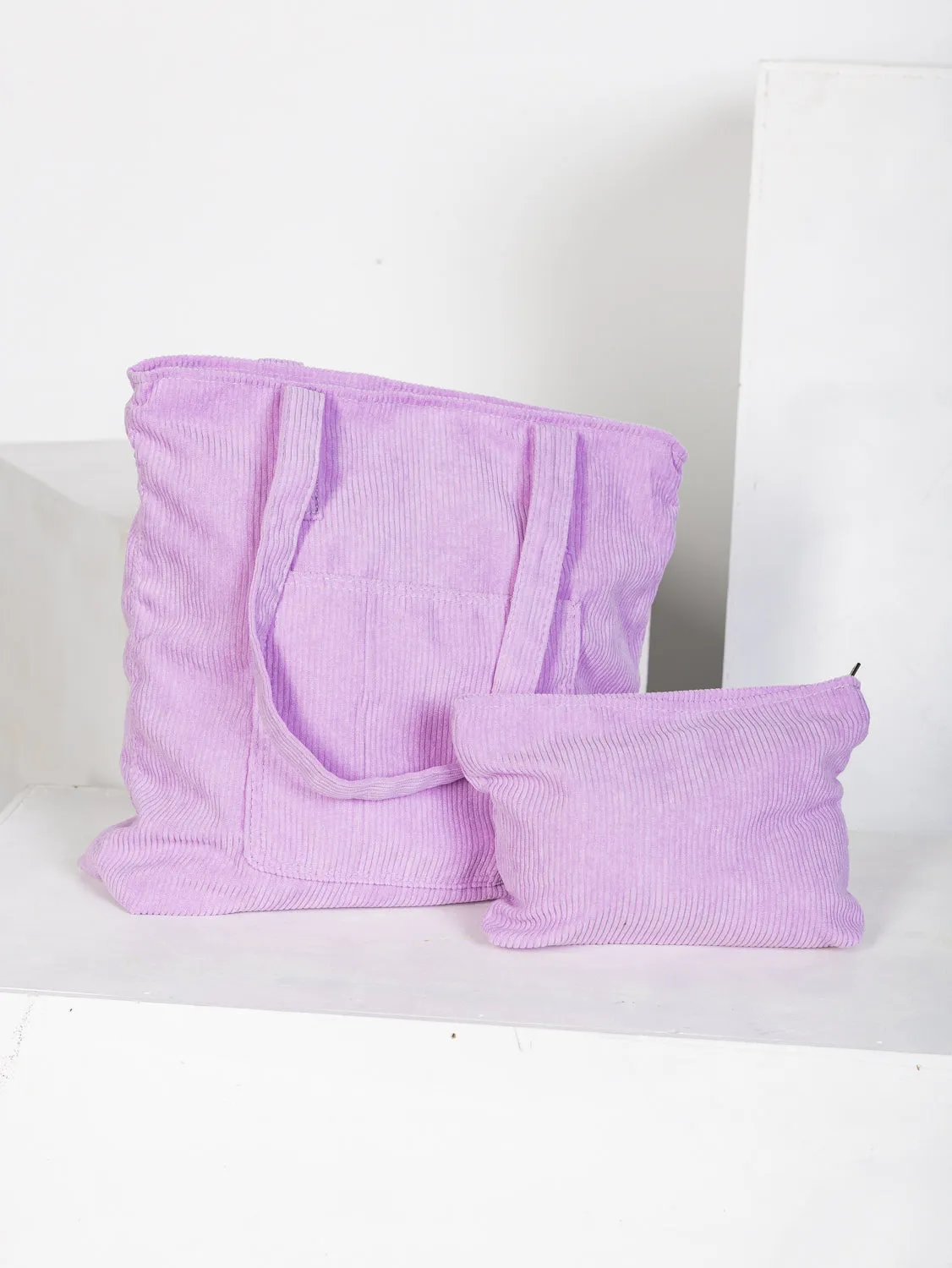 Evergreen Cord Pouch - Lilac
