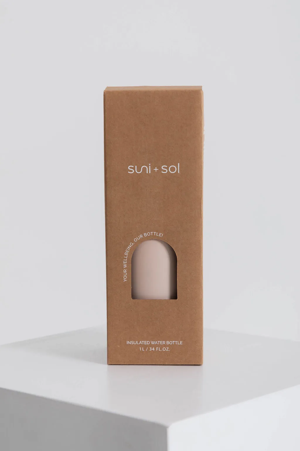 Flynn 1L Water Bottle - Soft Blush Pink - Suni and Sol