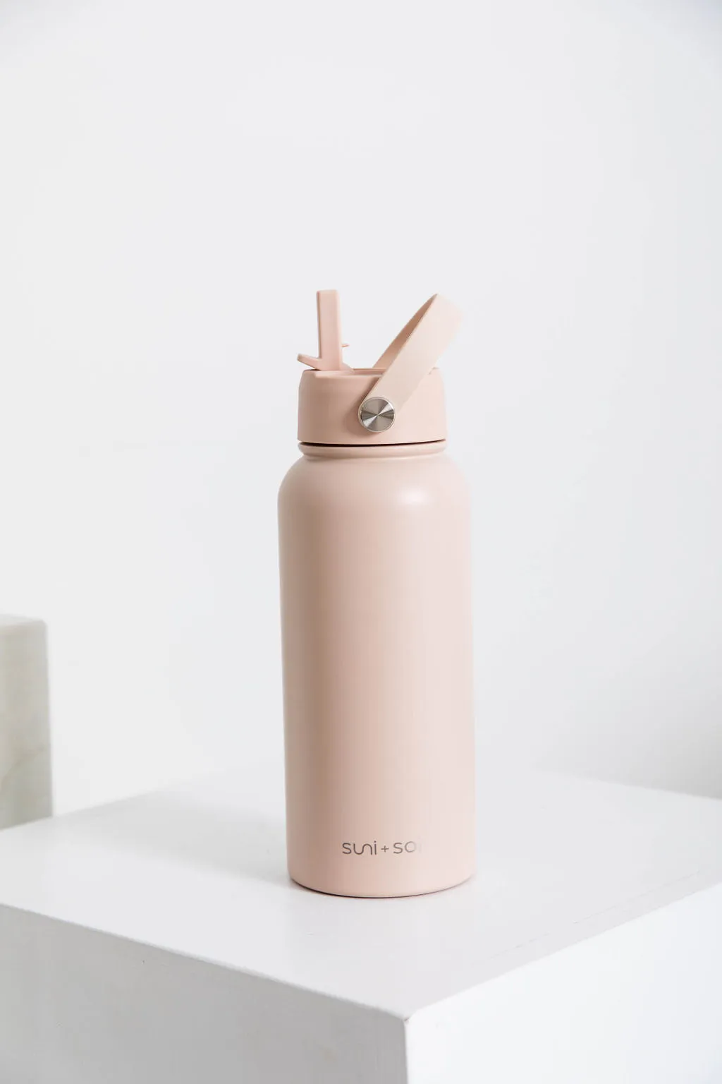 Flynn 1L Water Bottle - Soft Blush Pink - Suni and Sol