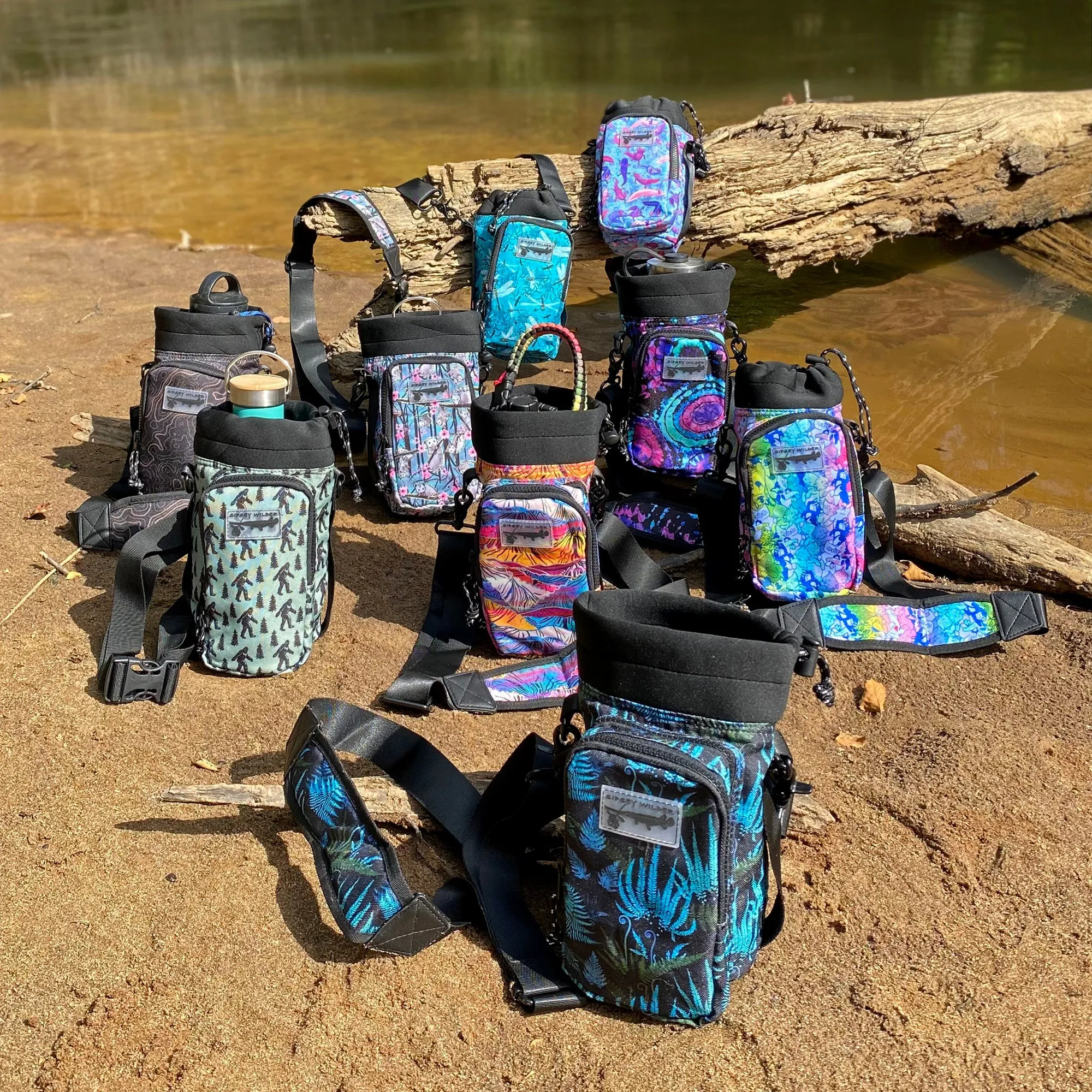 Follow the Ferns Water Bottle Carrier