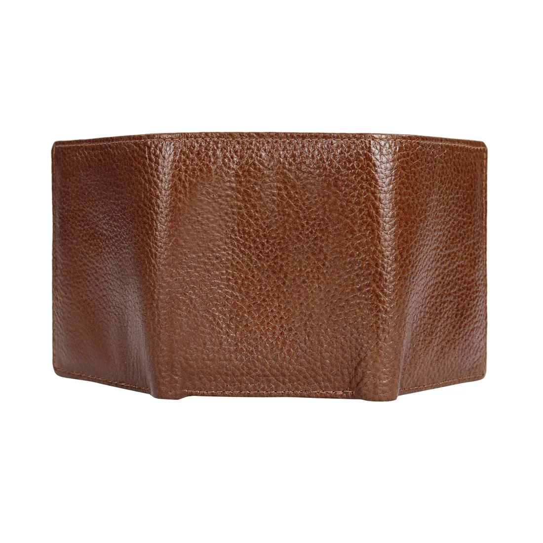 Genuine Grained Leather Trending Trifold Wallet For Men