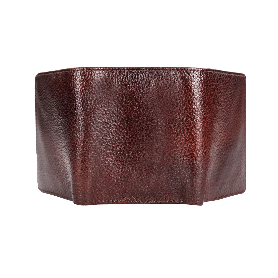 Genuine Grained Leather Trending Trifold Wallet For Men