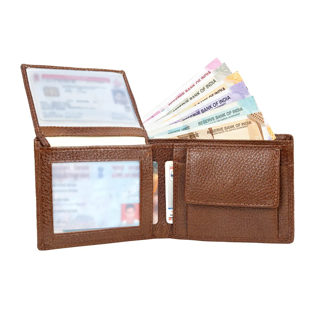 Genuine Grained Leather Wallet For Men