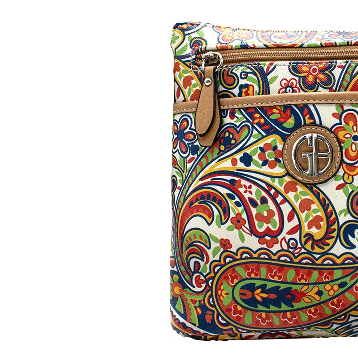 Giani Bernini Floral Print Shoulder Bags Leather Multicolour Colour For Women